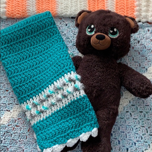 Handmade Crocheted Blanket .....$38 - Picture 1 of 4